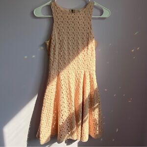 love, Fire Peach Lace Kids Dress